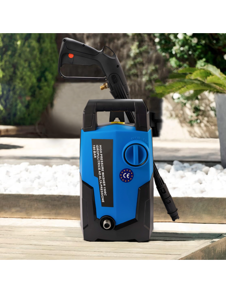 Idropulitrice Elettrica 160 Bar Alta Pressione Motore 1600W da 360lt Portatile