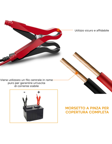 Caricabatteria Auto e Moto per Batteria Litio e...