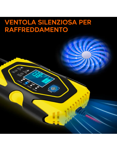 Caricabatteria Auto e Moto per Batteria Litio e...