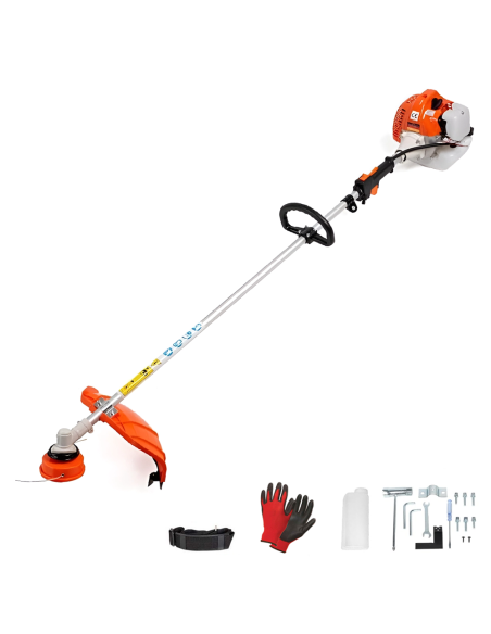 Decespugliatore Tagliabordi 52cc a Scoppio Motore Benzina 2 Tempi Multifunzione