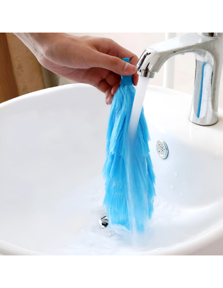 Spolverino Elettrico Ricaricabile Spazzola Pulizia Girevole 2 Testine Senza Fili