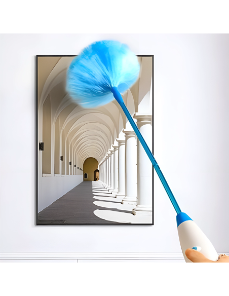 Spolverino Elettrico Ricaricabile Spazzola Pulizia Girevole 2 Testine Senza Fili