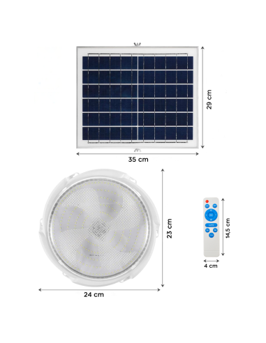 Lampada Plafoniera LED 200W 8000mAh IP54 con...