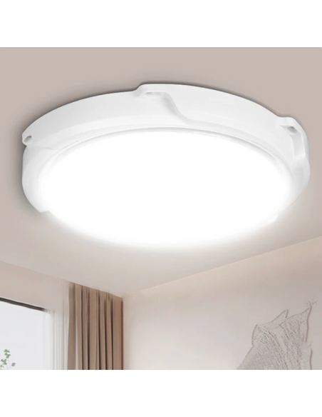 Lampada Plafoniera LED 200W 8000mAh IP54 con Pannello Solare 6V e Telecomando