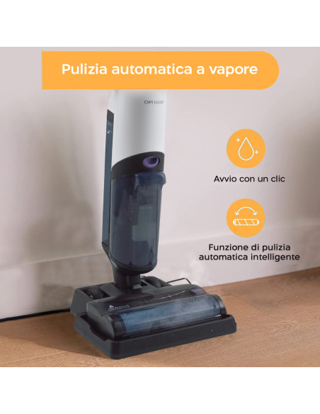 Aspirapolvere Lavapavimenti Cordless Scopa Elettrica Intelligente Display LED