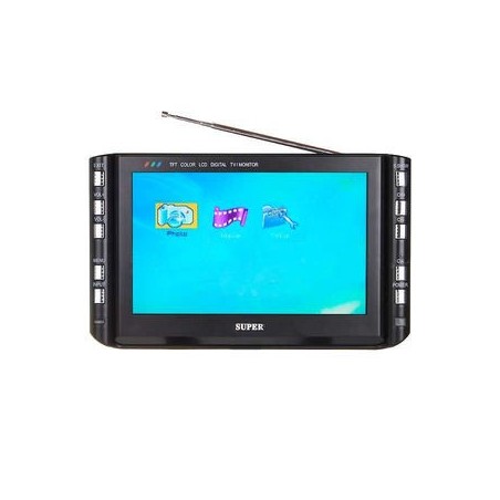 Monitor tv lcd 7'' pollici tv dvb-t usb vga colori tft schermo