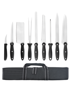 Set 9 Coltelli da Cucina con Custodia Professionali in...