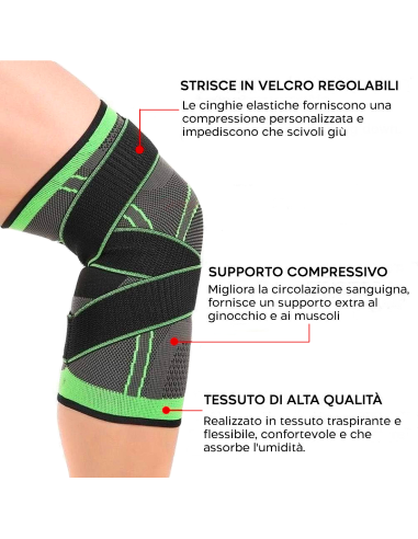 Ginocchiera Sportiva Tutore Ginocchio Supporto...