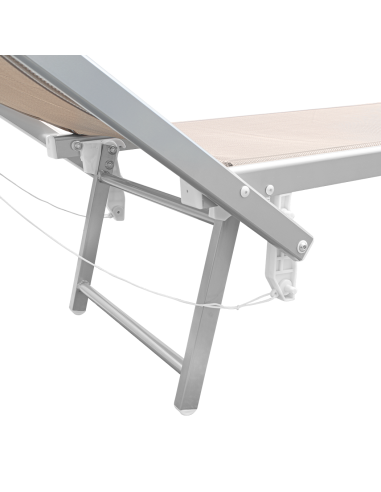 2pz Lettino Prendisole Mare LUXURIOUS Parasole...