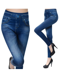 Leggings Donna Effetto Jeans Elasticizzato GIADA... 2