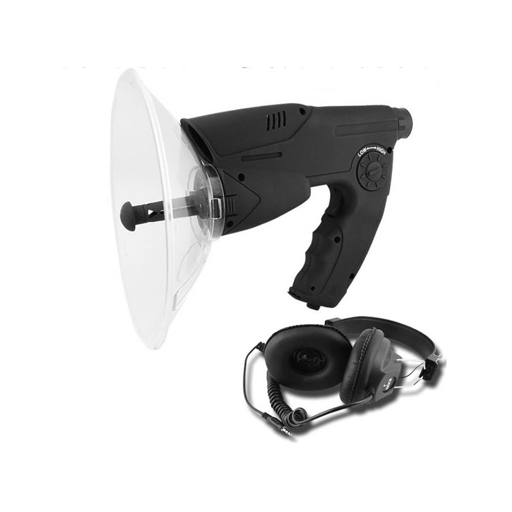 Kit spy ear microfono spia direzionale ambientale monocolo