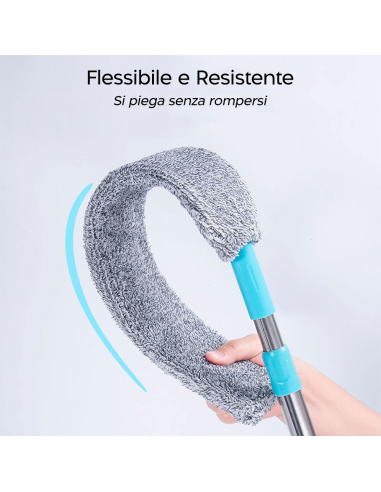 Spolverino Telescopico Estensibile Panno in...