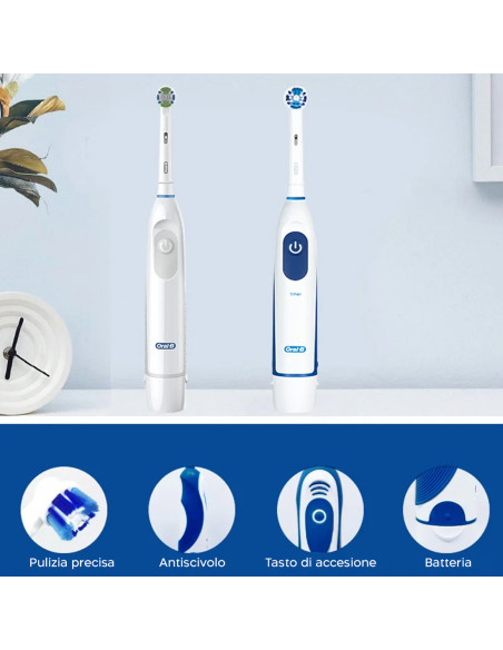 Spazzolino Elettrico per Denti Oral-B ADVANCED Pro Expert a Batteria con Testina