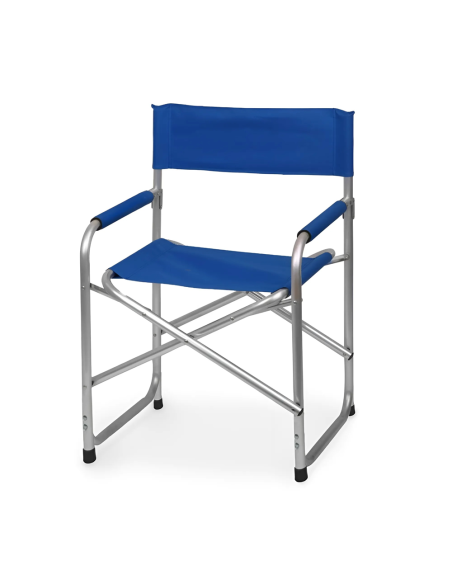 Sedia Regista Alluminio Pieghevole per Spiaggia Campeggio in Textilene 82x57x55