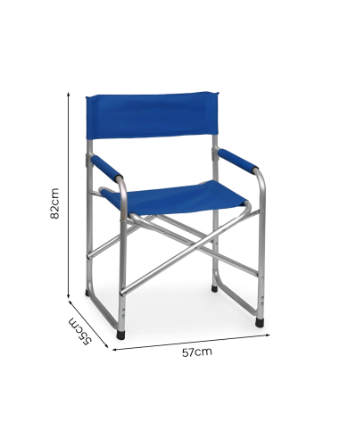 Sedia Regista Alluminio Pieghevole per Spiaggia...