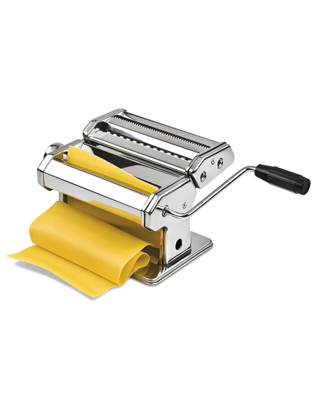 Mini Macchina per Pasta Fresca Manuale Acciaio 7 Regolazioni Lasagne Fettuccine