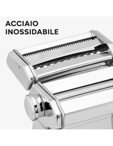 Mini Macchina per Pasta Fresca Manuale Acciaio...