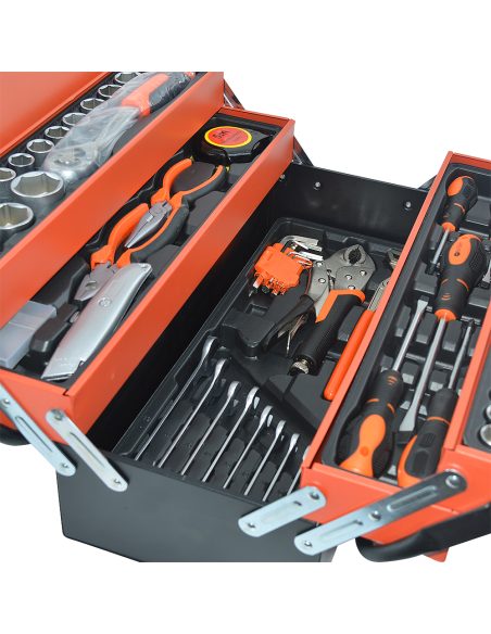 Cassetta Porta Attrezzi Valigetta Portatile Cassetta 85 Utensili di Ferramenta