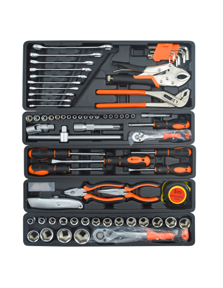 Cassetta Porta Attrezzi Valigetta Portatile Cassetta 85 Utensili di Ferramenta