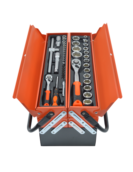 Cassetta Porta Attrezzi Valigetta Portatile Cassetta 85 Utensili di Ferramenta