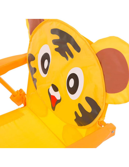 Set Giardino Bambini 4pz Tavolo Sedie e Ombrellone Giallo Regolabile 3-6 Anni