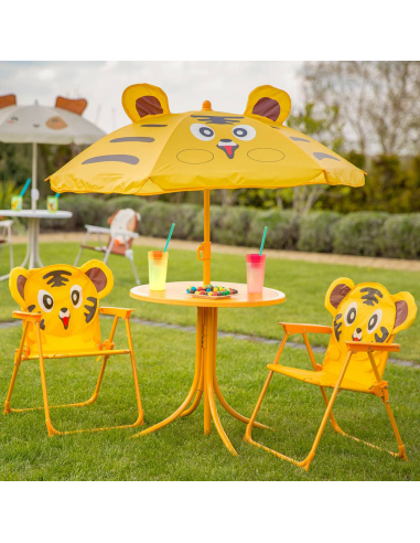 Set Giardino Bambini 4pz Tavolo Sedie e...