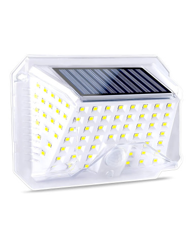 Image of Lampada Solare LED da Parete Applique Luce Fredda Sensore di Movimento