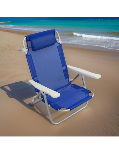 Sedia Sdraio Spiaggina da Mare in Textilene con...