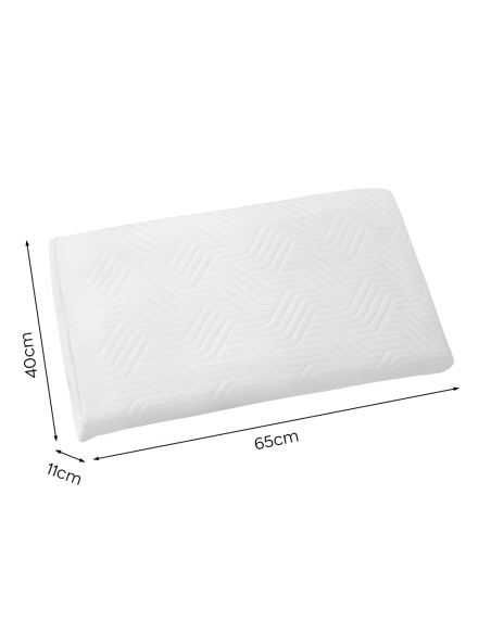 4pz Guanciale Memory Foam Cervicale Alto 11cm Fresco Respiro Cuscino Aloe Vera