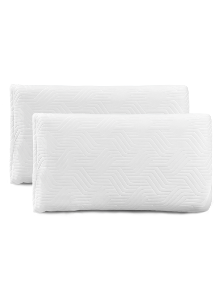 2pz Guanciale Memory Foam Cervicale Alto 11cm Fresco Respiro Cuscino Aloe Vera