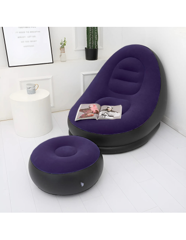 Poltrona Gonfiabile Con Poggiapiedi Divano...