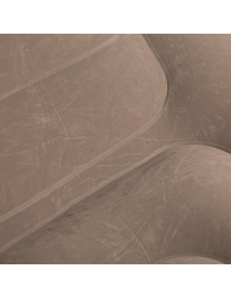 Poltrona Gonfiabile Con Poggiapiedi Divano Moderno in Tessuto Floccato Portatile