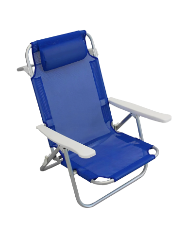 2pz Sedia Sdraio Spiaggina Mare Textilene con...
