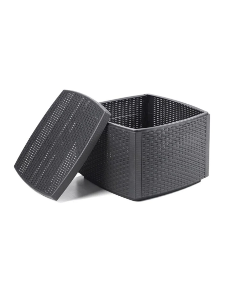 Set Giardino Salotto COMO Divano Poltrone Tavolino Polipropilene Rattan 4 Posti