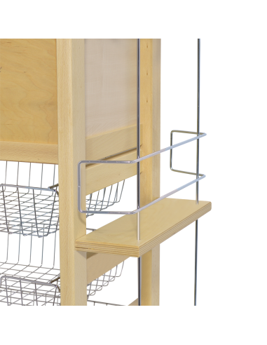 Carrello Portapane 3 Cassetti Portabottiglie...