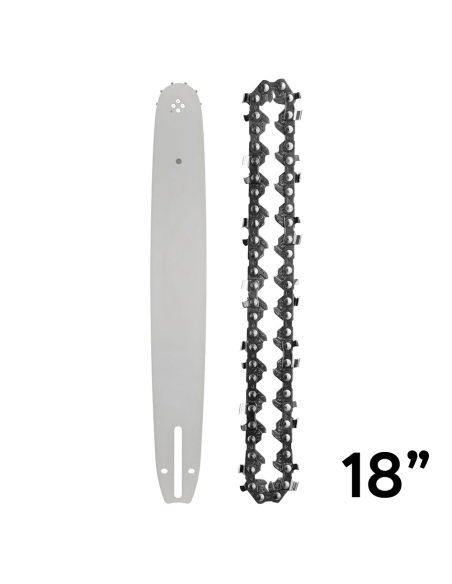 Kit Catena e Barra 18 Pollici Ricambio per Motosega a Batteria 450mm Senza Fili