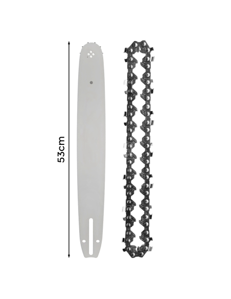 Kit Catena e Barra 18 Pollici Ricambio per Motosega a Batteria 450mm Senza Fili