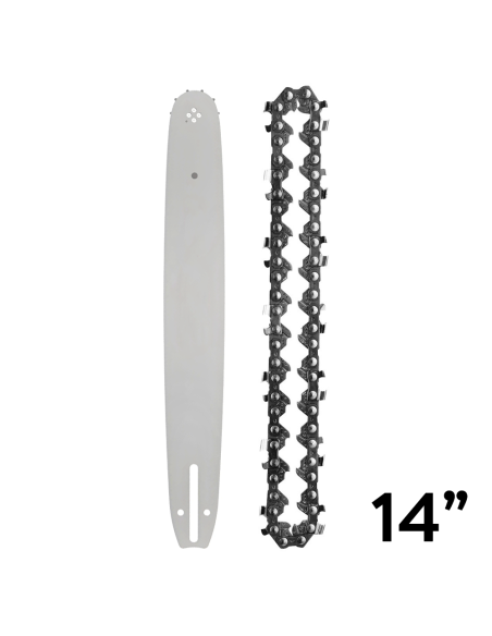 Kit Catena e Barra 14 Pollici Ricambio per Motosega a Batteria 350mm Senza Fili