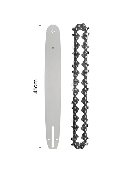 Kit Catena e Barra 14 Pollici Ricambio per Motosega a Batteria 350mm Senza Fili