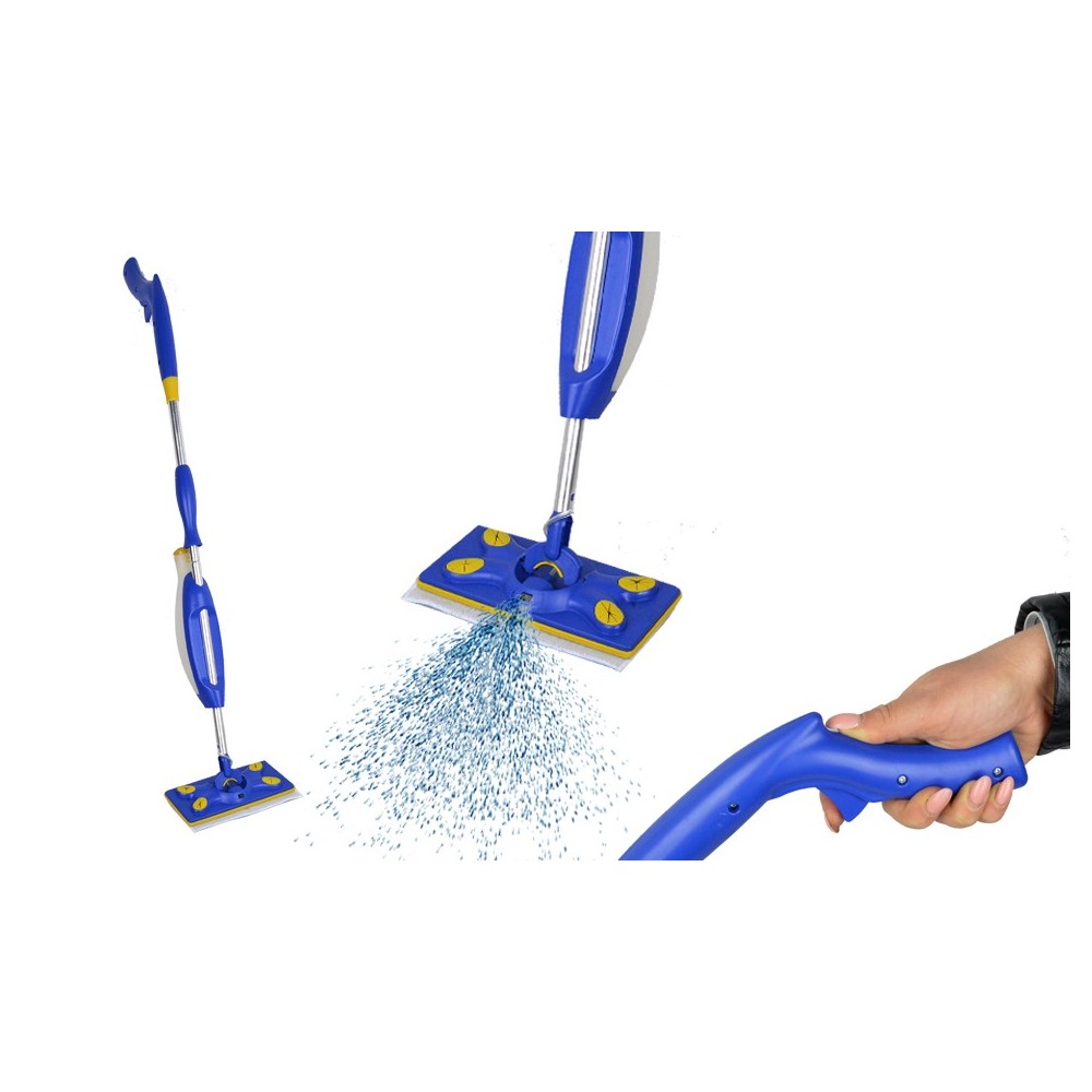 Scopa spray lavapavimenti 2 in 1 igienizzante manuale con panno lavabile in microfibra