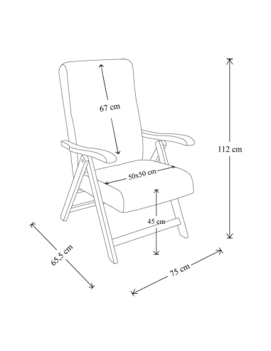 Poltrona in Legno Faggio Noce Miami MAS272...