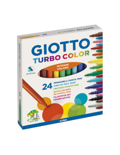 Giotto Turbo Color 24 Pennarelli Punta Fine 2,8 mm...