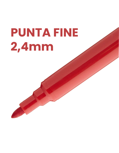 Giotto Turbo Color 24 Pennarelli Punta Fine 2,8...