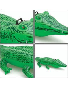 Gonfiabile Coccodrillo 150cm per Bambini Cavalcabile con... 2