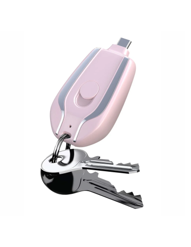 Portachiavi Powerbank 1500mAh Caricabatterie...