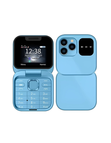 Telefono Tascabile Pieghevole 1.77" i16 PRO Dual SIM Fotocamera Bluetooth MP4
