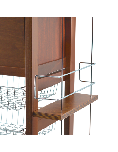 Carrello Portapane 3 Cassetti Portabottiglie...