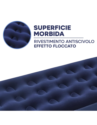 Materasso Gonfiabile Singolo da Campeggio e...