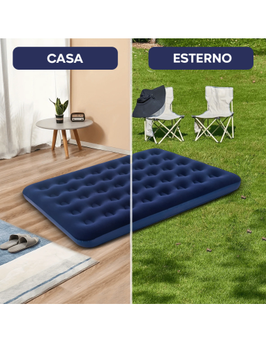 Materasso Gonfiabile Matrimoniale da Campeggio...