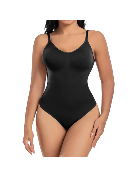 Body Contenitivo Donna con Spalline Regolabili Canotta Tessuto Elasticizzato